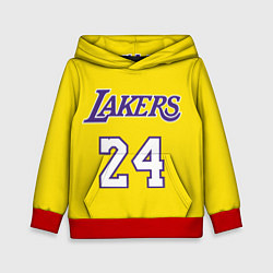 Толстовка-худи детская Kobe Bryant 24, цвет: 3D-красный