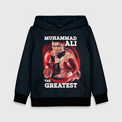 Толстовка-худи детская Muhammad Ali, цвет: 3D-черный