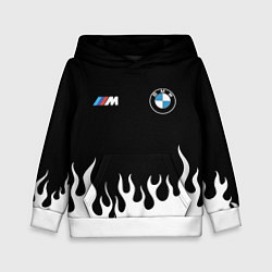 Толстовка-худи детская BMW БМВ, цвет: 3D-белый