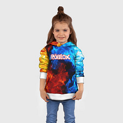 Толстовка-худи детская ROBLOX, цвет: 3D-белый — фото 2