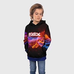 Толстовка-худи детская ROBLOX, цвет: 3D-синий — фото 2