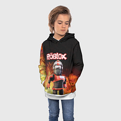 Толстовка-худи детская ROBLOX, цвет: 3D-белый — фото 2