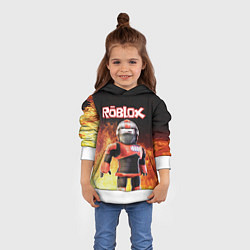Толстовка-худи детская ROBLOX, цвет: 3D-белый — фото 2