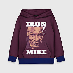 Толстовка-худи детская Mike Tyson, цвет: 3D-синий
