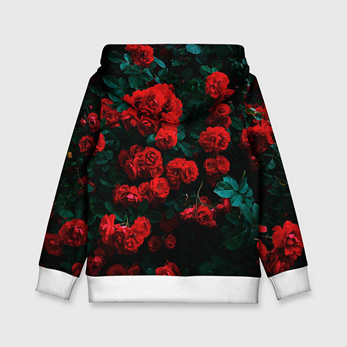 Детская толстовка Розы / 3D-Белый – фото 2