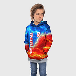 Толстовка-худи детская ROBLOX, цвет: 3D-меланж — фото 2