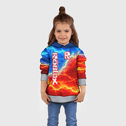 Толстовка-худи детская ROBLOX, цвет: 3D-меланж — фото 2