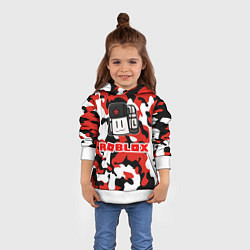 Толстовка-худи детская ROBLOX, цвет: 3D-белый — фото 2