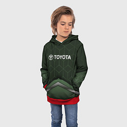 Толстовка-худи детская TOYOTA, цвет: 3D-красный — фото 2