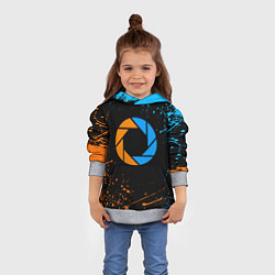 Толстовка-худи детская PORTAL, цвет: 3D-меланж — фото 2