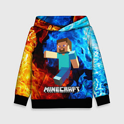 Толстовка-худи детская MINECRAFT, цвет: 3D-черный