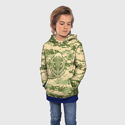 Толстовка-худи детская ВДВ СССР, цвет: 3D-синий — фото 2