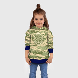 Толстовка-худи детская ВДВ СССР, цвет: 3D-синий — фото 2