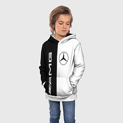 Толстовка-худи детская MERCEDES AMG, цвет: 3D-белый — фото 2