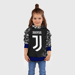 Толстовка-худи детская JUVENTUS, цвет: 3D-синий — фото 2