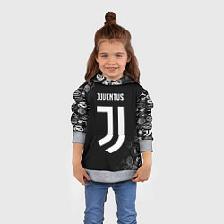 Толстовка-худи детская JUVENTUS, цвет: 3D-меланж — фото 2