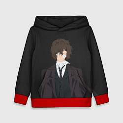 Толстовка-худи детская Osamu Dazai, цвет: 3D-красный