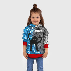 Толстовка-худи детская ЪУЪ FORTNITE, цвет: 3D-красный — фото 2