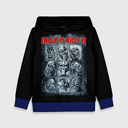 Толстовка-худи детская Iron Maiden, цвет: 3D-синий
