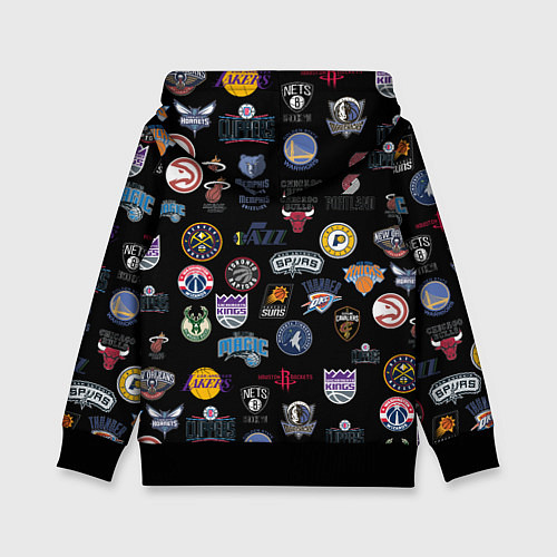 Детская толстовка NBA Pattern / 3D-Черный – фото 2