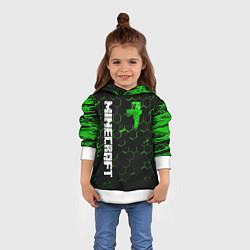 Толстовка-худи детская MINECRAFT, цвет: 3D-белый — фото 2
