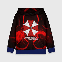 Толстовка-худи детская Umbrella Corp, цвет: 3D-синий