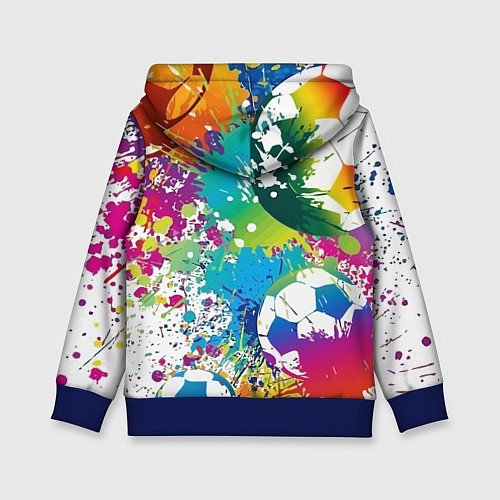 Детская толстовка Football Paints / 3D-Синий – фото 2