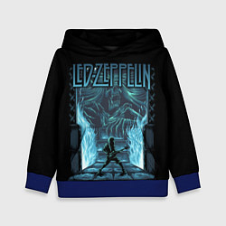 Толстовка-худи детская Led Zeppelin, цвет: 3D-синий
