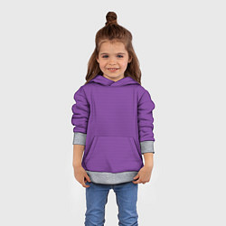 Толстовка-худи детская Фиолетовая волна, цвет: 3D-меланж — фото 2