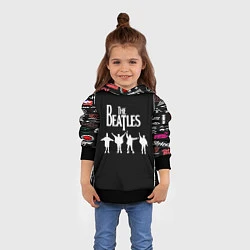Толстовка-худи детская Beatles, цвет: 3D-черный — фото 2