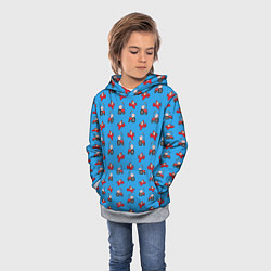 Толстовка-худи детская Поросенок Пётр, цвет: 3D-меланж — фото 2