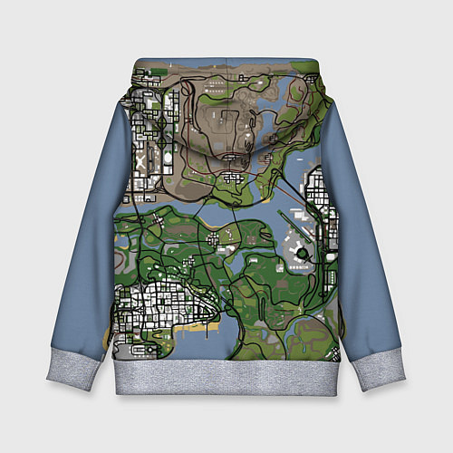 Детская толстовка San andreas / 3D-Меланж – фото 2