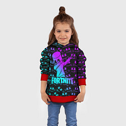 Толстовка-худи детская FORTNITE X MARSHMELLO, цвет: 3D-красный — фото 2