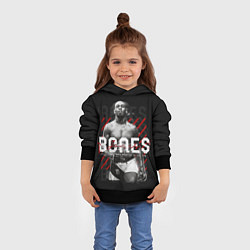 Толстовка-худи детская Bones Jones, цвет: 3D-черный — фото 2
