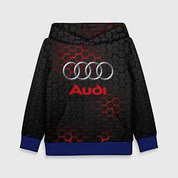 Толстовка-худи детская AUDI, цвет: 3D-синий