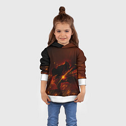 Толстовка-худи детская KIMETSU NO YAIBA, цвет: 3D-белый — фото 2