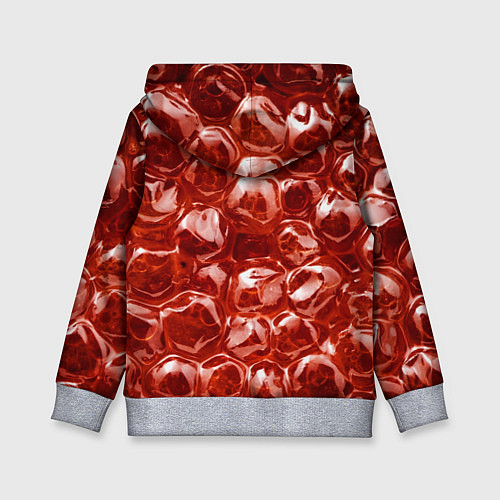 Детская толстовка Красный Лед / 3D-Меланж – фото 2