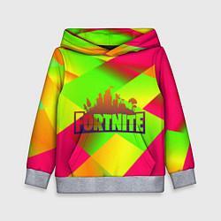 Толстовка-худи детская Fortnite гамма абстракция, цвет: 3D-меланж