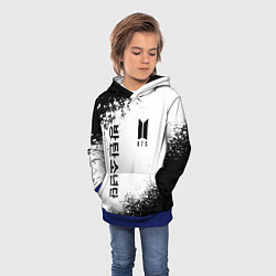 Толстовка-худи детская BTS, цвет: 3D-синий — фото 2