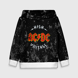 Толстовка-худи детская ACDC, цвет: 3D-белый