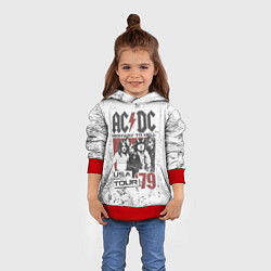 Толстовка-худи детская ACDC, цвет: 3D-красный — фото 2