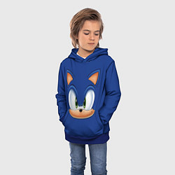 Толстовка-худи детская SONIC, цвет: 3D-синий — фото 2