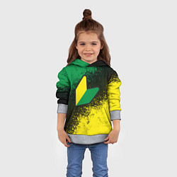 Толстовка-худи детская JDM LOGO, цвет: 3D-меланж — фото 2