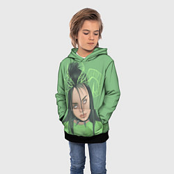 Толстовка-худи детская Billie Eilish, цвет: 3D-черный — фото 2