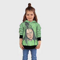 Толстовка-худи детская Billie Eilish, цвет: 3D-черный — фото 2