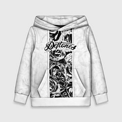 Толстовка-худи детская Deftones, цвет: 3D-белый