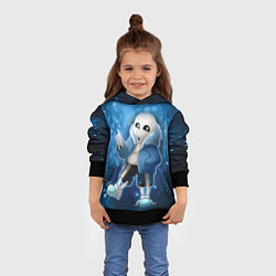 Толстовка-худи детская UNDERTALE, цвет: 3D-черный — фото 2