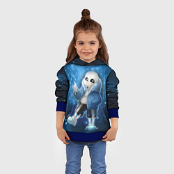 Толстовка-худи детская UNDERTALE, цвет: 3D-синий — фото 2