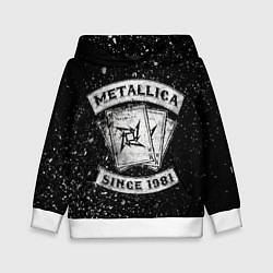 Толстовка-худи детская Metallica, цвет: 3D-белый