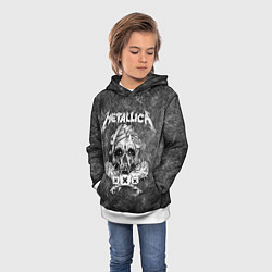 Толстовка-худи детская Metallica, цвет: 3D-белый — фото 2